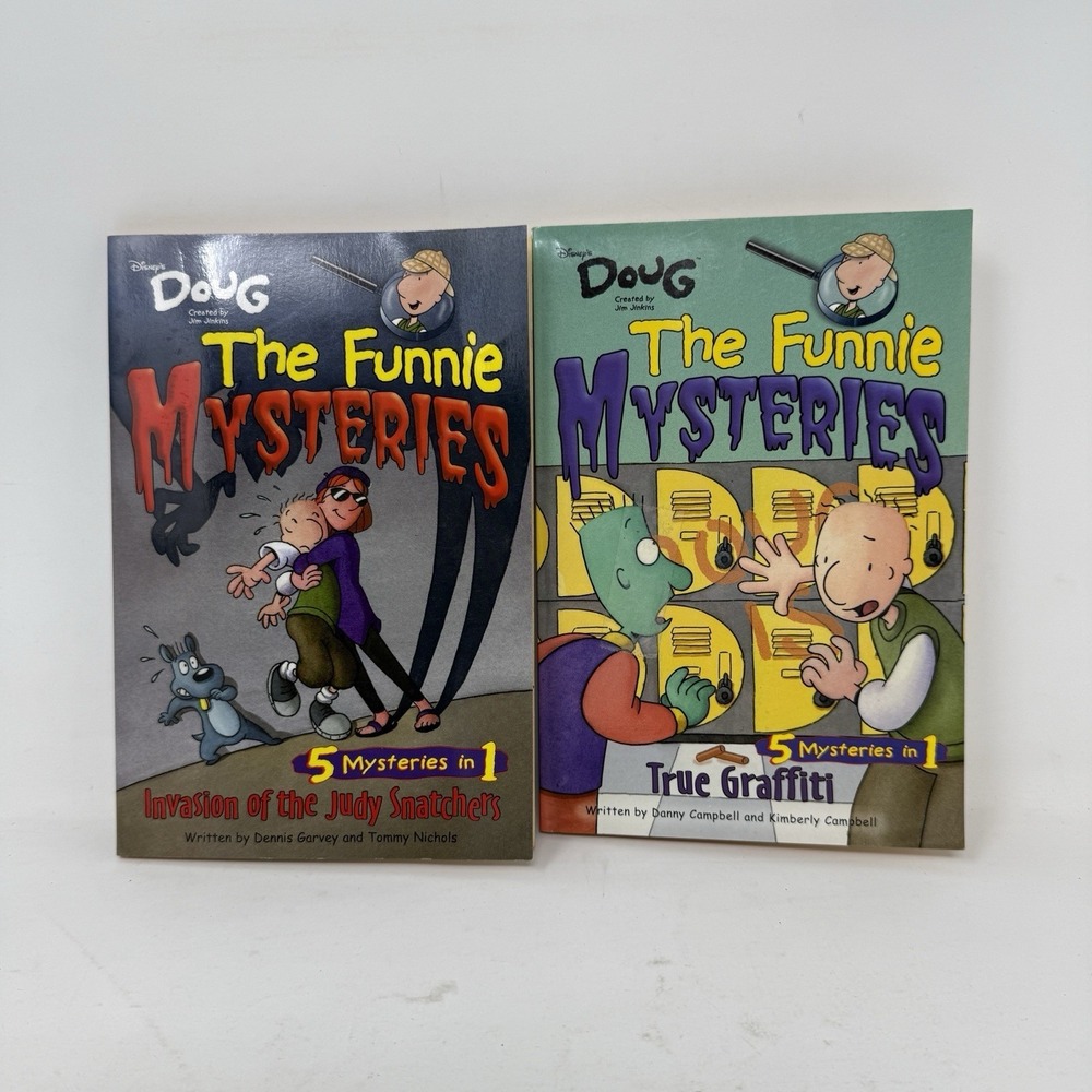 Doug - Funnie Mysteries Invasion of the Judy Snatchers & True Graffiti Books
